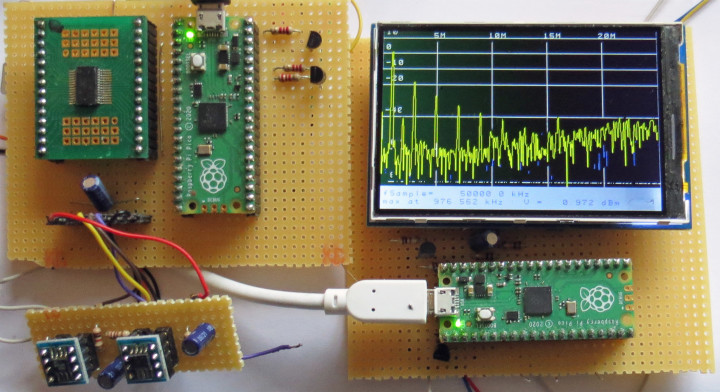 Stand-alone spectrum analyzer based on two Pico boards.