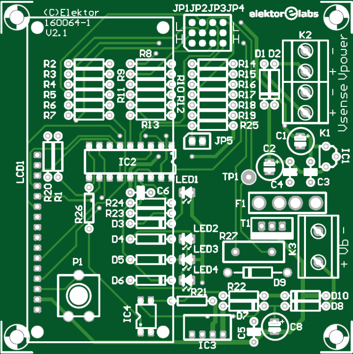 lead-acid battery activator - PCB