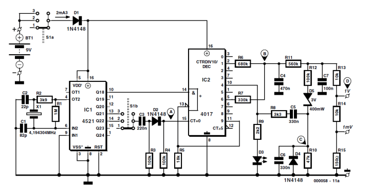 ECG simulator circuit 