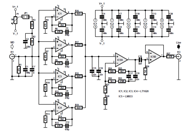 phono preamplifier schematic