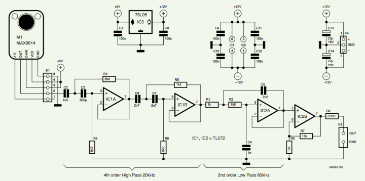 Schematic of the adapted version of bat detector