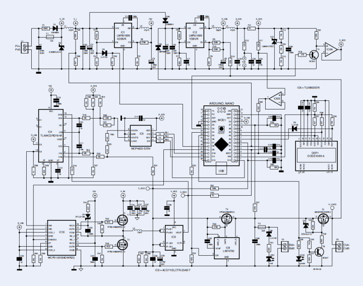 MPPT solar charger controller circuit