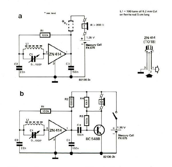 Matchbox radio circuit