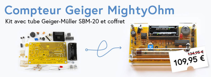 Kit compteur Geiger MightyOhm (avec boîtier)