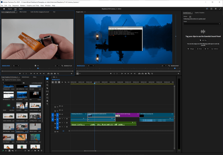 Adobe Premiere Pro interface