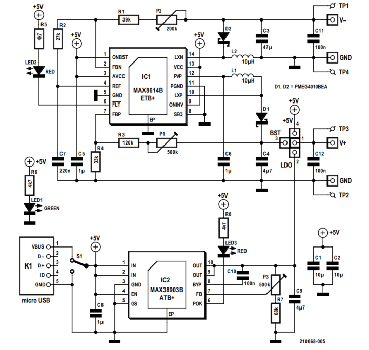 Breadboard power supply