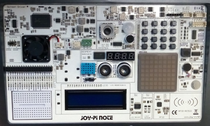 Joy-Pi Note experimenter's surface