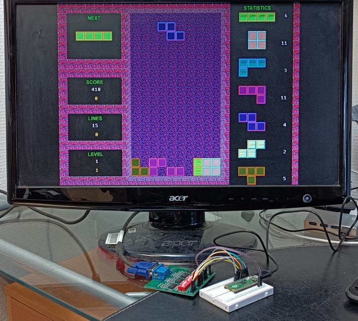 DAC project - Pico playing Tetris