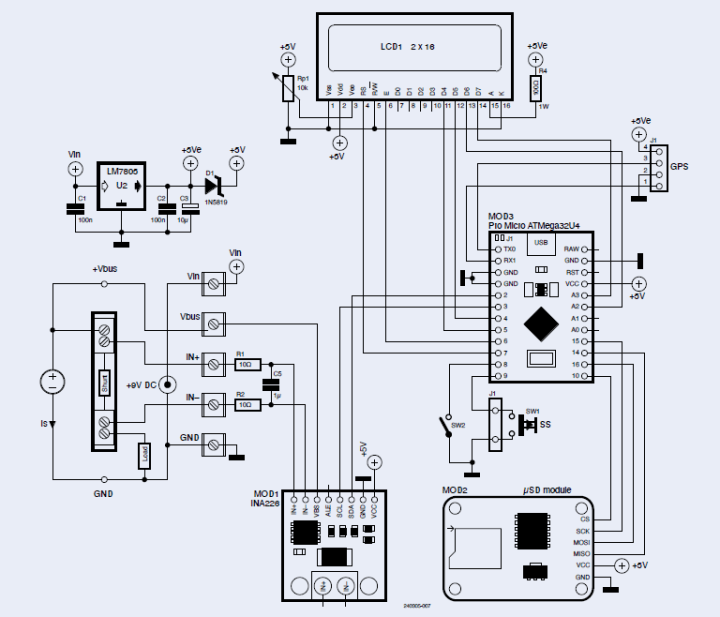 LeoINAGPS schematic