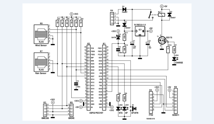 Weather station circuit