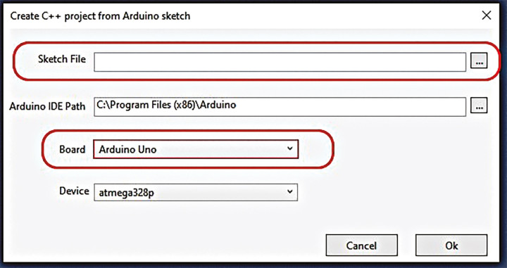 Loading the Arduino sketch.