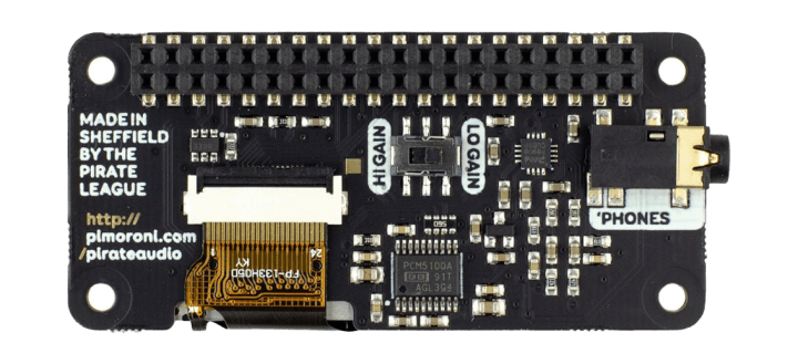 Pimoroni Pirate Audio Headphone Amp for Raspberry Pi