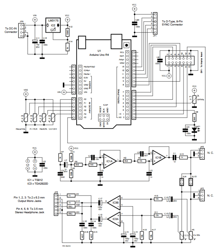 Figure 3: Schematic diagram of the Main Board.