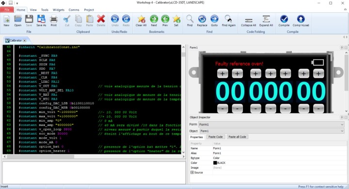 Screendump of the Workshop 4 IDE.