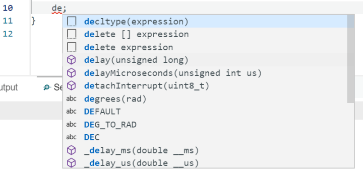 Arduino Pro IDE autocompletion