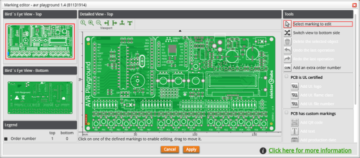 eurocircuits marking editor