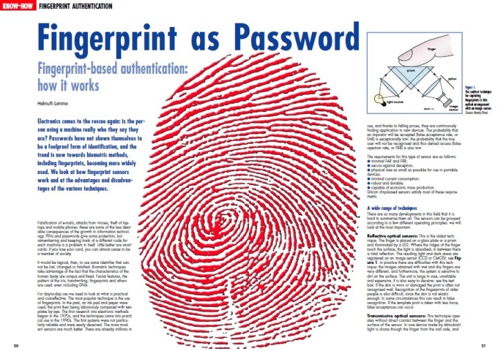 fingerprint password 
