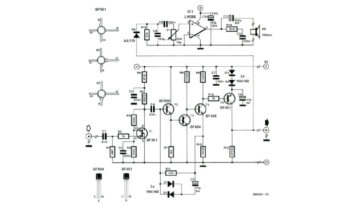 wideband RF signal tracer circuit