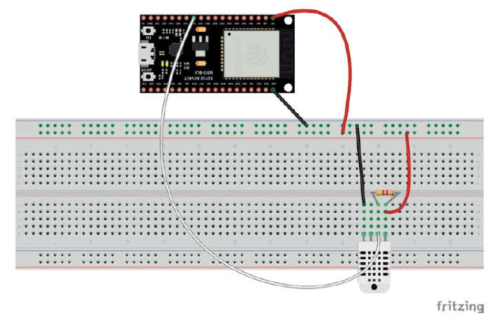 Figure 18: Test circuit. (Source: Fritzing, https://fritzing.org/)