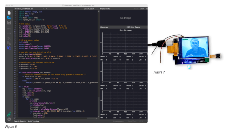 Python program and the AI-Powered Automatic Door System prototype