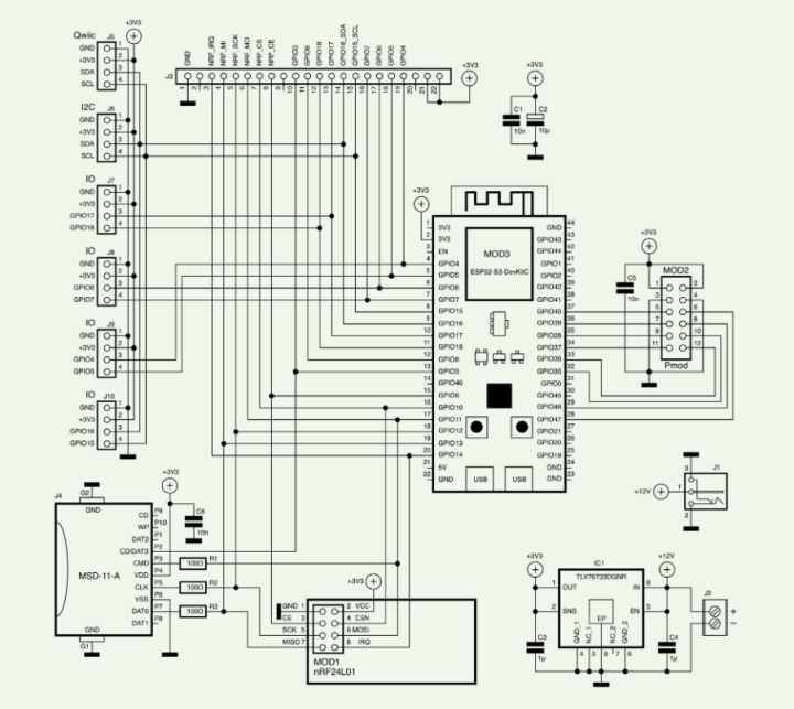 Schematic for the project