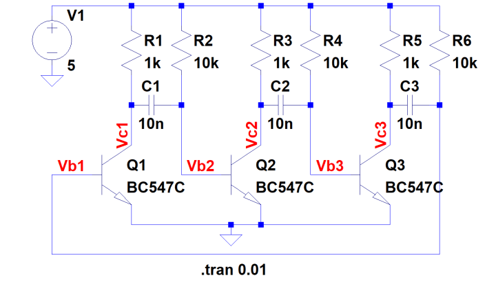 3-stage multivibrator