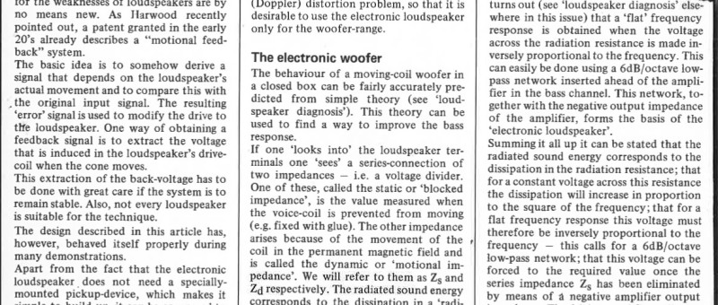 electronic loudspeaker