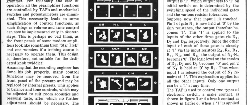 tap preamp (part 1)