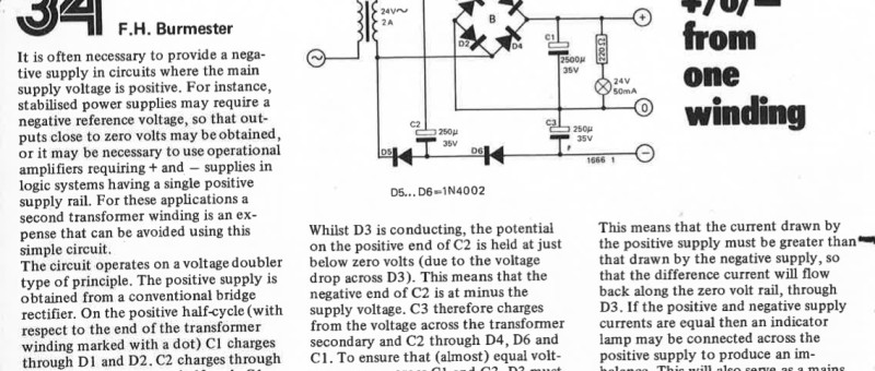 +/0/- from one winding