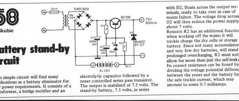 battery stand-by circuit