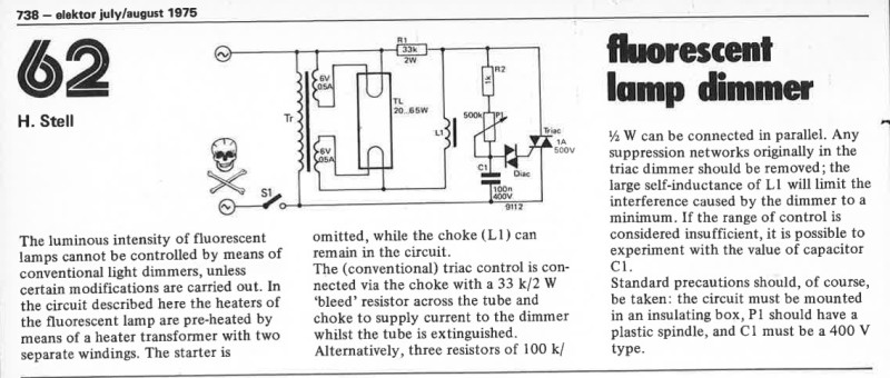 fluorescent lamp dimmer