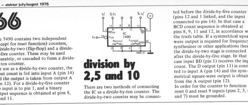 division by 2, 5 and 10