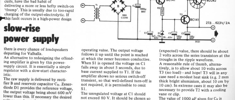 slow-rise power supply