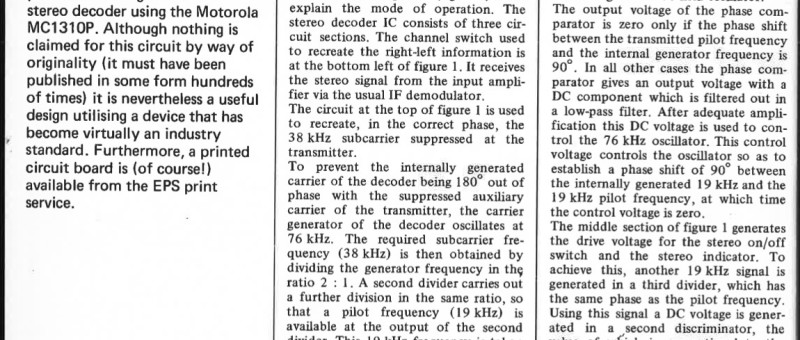 pll-ic stereo decoder
