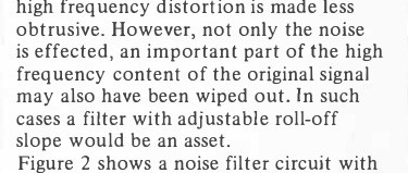 variable slope filter