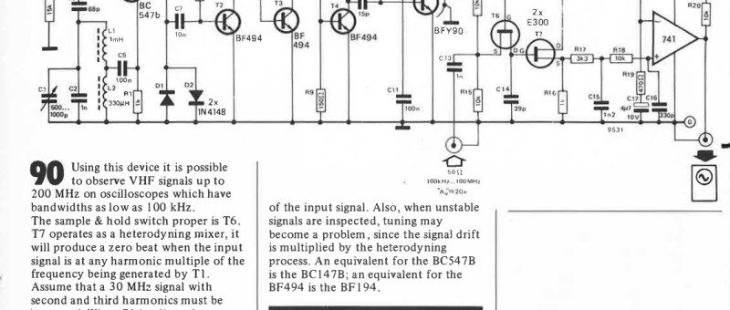 200 MHz sample/hold adapter
