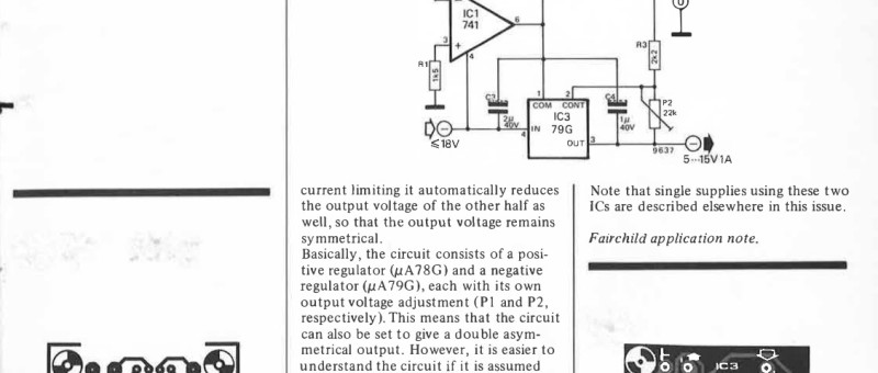 symmetrical regulated supply