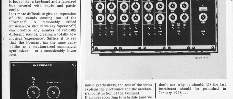 formant - the elektor synthesizer