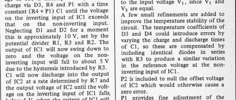 precision v-f converter