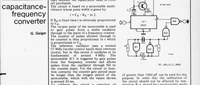 capacitance-frequency converter