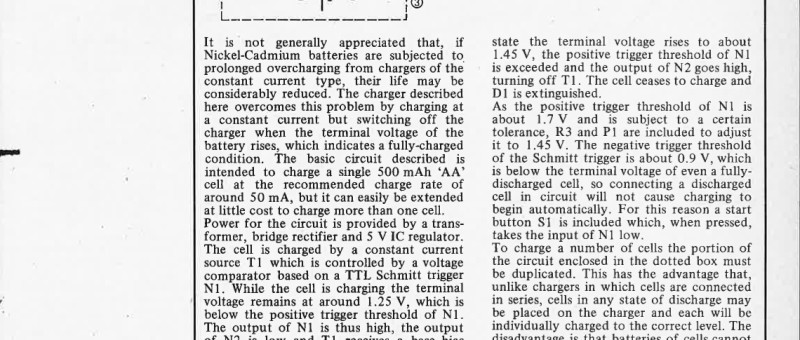 automatic NiCad charger