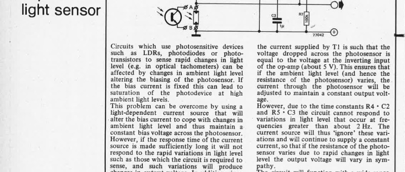 compensated light sensor