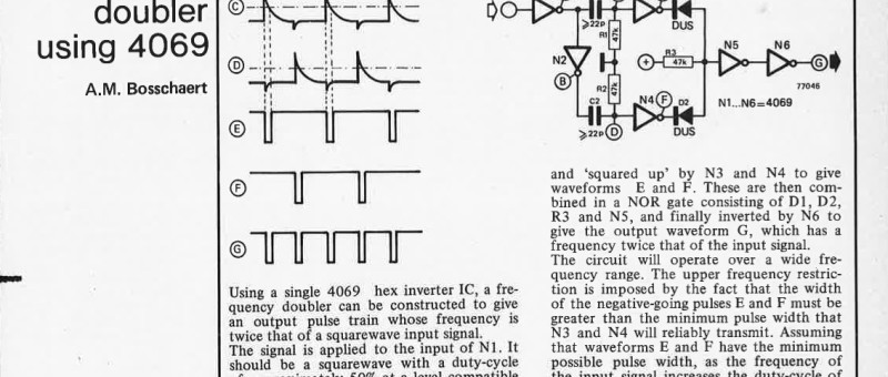 frequency doubler using 4069