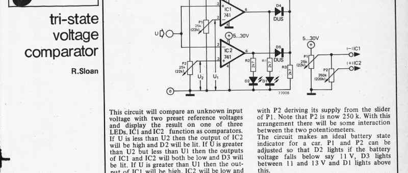 tri-state voltage comparator