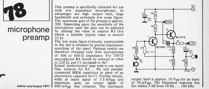 microphone preamp