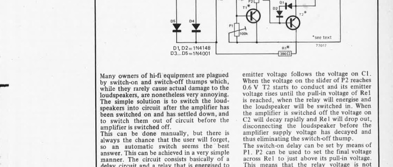 loudspeaker delay circuit