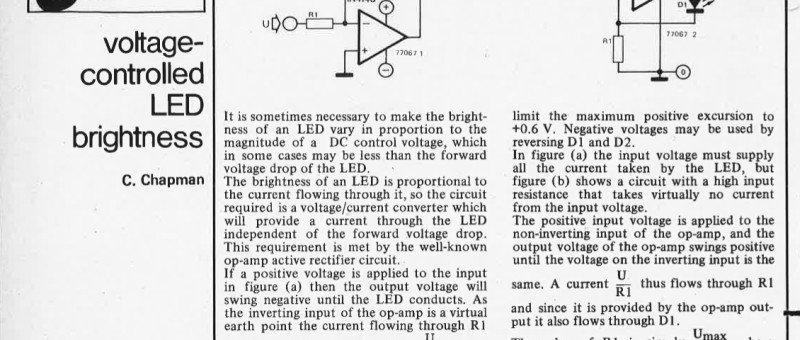 voltage controlled LED brightness