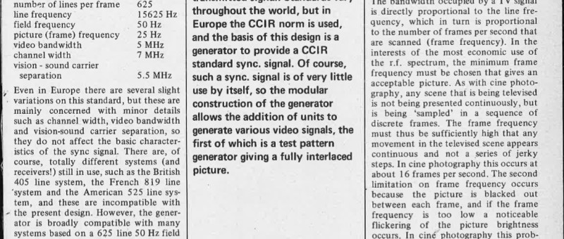 CC I R TV pattern generator (1)