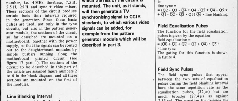 CC I R TV pattern generator (2)