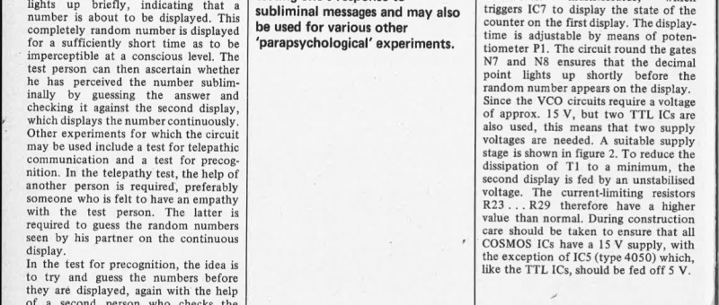 subliminal perception tester